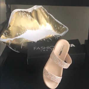 Brand New Fashion Nova Slip Into His Heart Slides